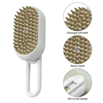 Electric Steam Brush for Pets: